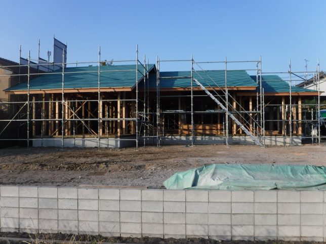 上棟　建て方完了