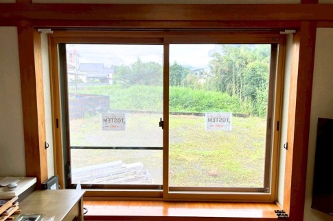 リビング出窓内窓設置後/都城市