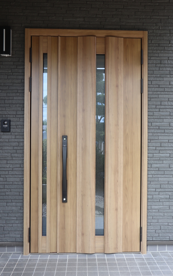 玄関親子ドア (LIXIL製リシェント2N型) 1.2m幅 × 2.2m高