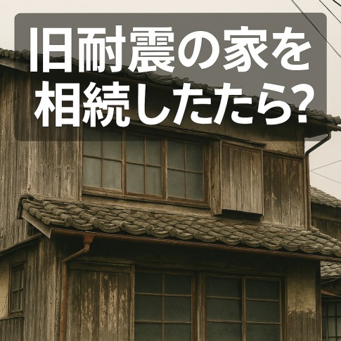 旧耐震の家を相続したら？