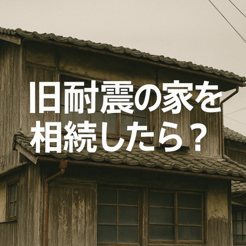 旧耐震の家を相続したら？