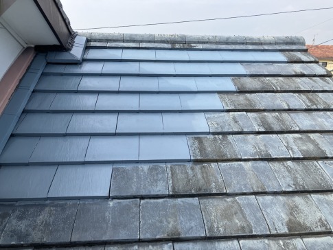 屋根の部分的に葺き替え工事／宮崎市