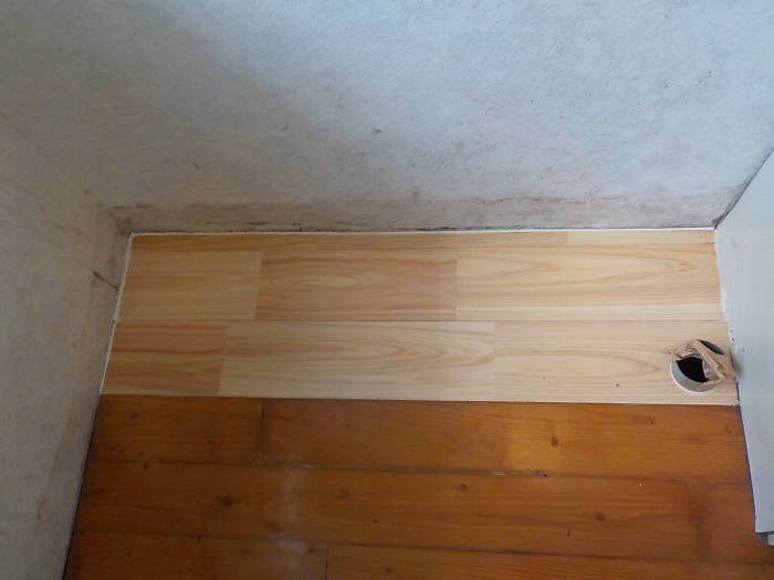 白蟻腐食後の床張り替え