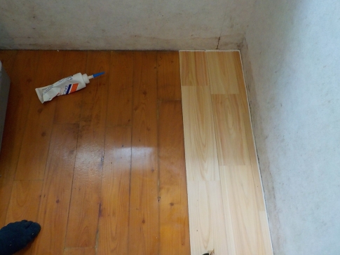 白蟻腐食後の床張り替え