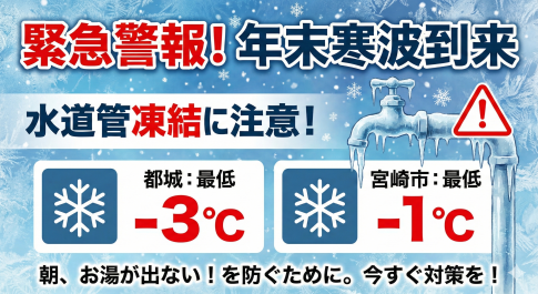 年末の凍結に注意！