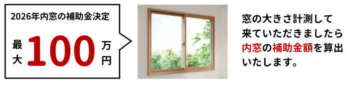 内窓補助金100万円