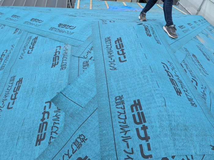 屋根防水シート2重/都城市