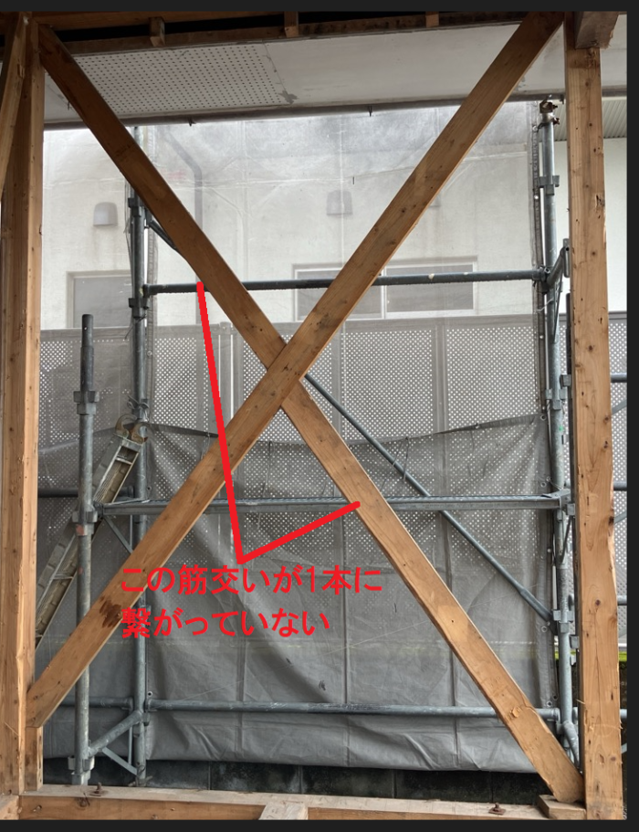 筋交いの問題/都城市